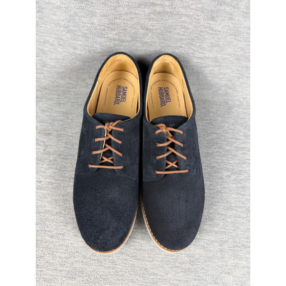 Samuel Hubbard Free Shoes Womens Navy Suede Oxford Vibram Sole W1101-606 Shoes - Picture 4 of 12
